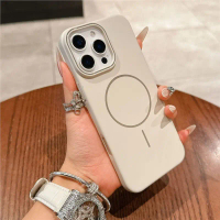 Compatible with New iPhone 16 Pro Max Magnetic Charging Phone Case 15 Skin Feel Matte A168-01