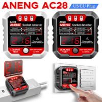 ANENG AC28 AC27 Smart Socket Tester Polarity Phase Check Voltage Tester Circuit Breaker Finder Electroscope Electric Cable Trace