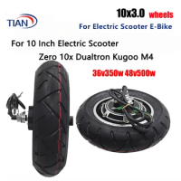 36v 350w 48V 500W 10 Inch Electric Scooter Motor Wheel 10X3.0 High Quality Alloy Wheel Scooter Accessories