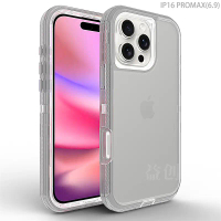 เคสหุ่นยนต์ใส 3-in-1 เข้ากันได้กับ iPhone 16 Pro Max และ Apple 16