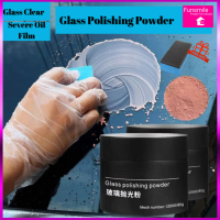 FUNSMILE : [ FOC Sponge ] Car Glass Polishing Powder Remover for Windshield & Windows (80g) Cleaning