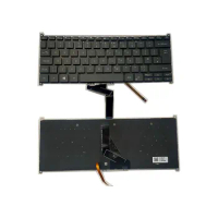 Oraginal New UK Language For Acer SWIFT 3 SF313-51 Cyan Backlit Laptop Keyboard 102-016M2LHB04 4PTDH3551