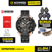 Jam Tangan Pria Analog Expedition EX 6402 BCB EX6402 E 6402 EX6402BCB 6402 Stainless Steel Strap
