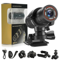 F9 Waterproof helmet camera HD 1080P Bike Motorcycle Action Cam Outdoor Sport DV Video Audio Recorder Dash Cam For Car Bicycle