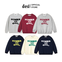 SW03 Áo Sweater Desi Nỉ Bông Number One Girl Unisex Form Rộng Local Brand