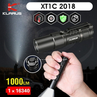 【錸特光電】KLARUS XT1C 1000流明 EDC手電筒 一鍵爆閃 戰術 尾按 雙開關 按鍵鎖定 電池可USB充電