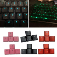 4 Pcs Gaming Keycaps Durable ABS Keycap OEM Profile Non-slip Cover Translucent Key for logitech G913 G915 G813 G815