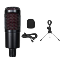 Top Deals USB Desktop Microphone Computer Game Voice Microphone Live Recording Condenser Microphone