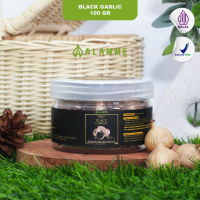 Bawang Hitam Tunggal Premium Quality Alamme 100 Gram black garlic Spices Herbal Rempah