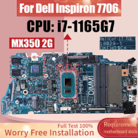 19829-1 For DELL Inspiron 7706 Laptop Motherboard SRK02 i7-1165G7 N17S-G5-A1 MX350 2G CN-0P47D9 Notebook Mainboard