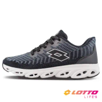 【LOTTO】女 SONIC 風動跑鞋(黑-LT1AWR3090)