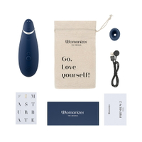 德國 Womanizer Premium 2 吸吮愉悅器 - 藍色 | 公司貨 保固兩年