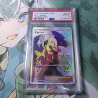PSA 10 Cynthia Full Art FA SR EN SM Sun & Moon Hidden Fates - Kartu Pokemon Card Game TCG ENGLISH