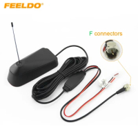 FEELDO 1Set Car Connector Active Digital Aerial TV Antenna With Amplifier For Digital TV