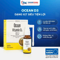 Xịt Vitamin D3 Ocean Orzax Lọ 20ml hỗ trợ phát triển chiều cao tăng sức đề kháng cho bé nhập khẩu ch