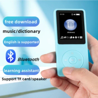 1.8-inch Colorful Screen Bluetooth MP3 Player E-book Record MP3 MP4 FM Music Player Hardcore Learning Dictionary Children's Gift