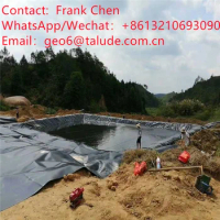 GM13 High Density Polyethylene HDPE LDPE LLDPE Geomembrane HDPE Sheet Shrimp Fish Liner Dam Liner Fish Farm Pond Liners