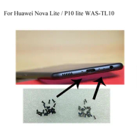 2PCS silver For Huawei Nova Buttom Dock Screws Housing Screw nail tack For Huawei Nova PIC-TL00 Mobile Phones