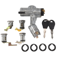 aimey 99810-50A00 ชุดล็อคพวงมาลัยและกุญแจสตาร์ท สำหรับ Nissan GQ Y60 1988-1998 K7M2P ตัวตัดโซ่ ตัวตั