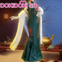 Geisha/Michiko Cosplay Game Identity V DokiDoki-SR The Red Butterfly Lady Thirteen Identity V Cosplay Costume Cheongsam