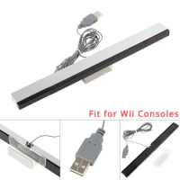 New USB Wired Receiver Sensor for Wii / Wii U Consoles Bar Infrared Motion Sensor Signal Receiver Stand Game Move Remote Fit