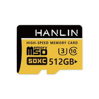 【超取免運】HANLIN 512GB 高速記憶卡 Micro SD TF 記憶卡 512G C10 U3 SDHC 小卡
