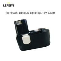 18V 6800mAh NI-MH for Hitachi EB1812S EB1814SL EB1820L EB1824L EB1826HL C18DL Power Tools