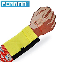 PCMAMA多用途運動手臂套手機套手腕袋手腕套Wrist Bag(黑+螢光黃WC157;可放零錢紙鈔信用卡悠遊卡一卡通)