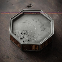 古錫壺承儲水小茶臺高端茶壺圓形小托盤建水家用蓄水干泡盤小茶盤
