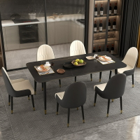 餐桌 餐桌巖板長方形家用小戶型商用餐桌椅組合吃飯餐廳桌