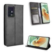 For ZTE Axon 30 Ultra 5G Luxury Flip PU Leather Wallet Magnetic Adsorption Case For ZTE Axon 30 Pro 5G Axon30 Phone Bags