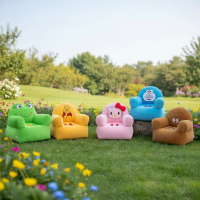 Boneka Kursi Sofa Tempat Duduk Anak Balita SNI Karakter Lucu Murah Bayi Balita Cewek Cowok Bahan Vel