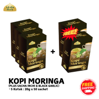 [100% ORIGINAL HQ] (5 KOTAK) Ad-din Kopi Moringa Sacha Inchi 3 Serangkai