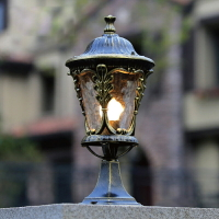 圍墻燈柱頭燈戶外庭院燈防水防銹歐式景觀燈墻頭燈小區戶外路燈