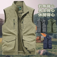 ☘️臺灣出貨☘️多功能馬甲背心 寬鬆大尺碼釣魚背心 登山背心 休閒透氣背心 速乾背心 工裝背心男 工作背心 機能背心
