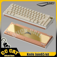 Waizowl Knife Join65 Mechanical Keyboard Kit Wired Keyboards Kit Aluminum Alloy Kit Metal Case 65% Gasket Customization Keyboard
