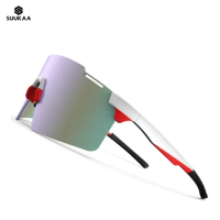 Suukaa Brand New Cycling Sunglasses for Men and Women UV400 Protection Frameless Running Fishing Sports Eyewear