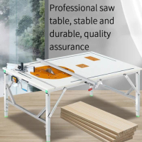 Multifunctional woodworking table saw folding saws sliding table saw decoration flip saw table small work portable table saw
