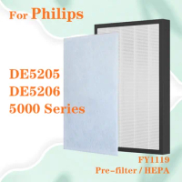 Air Purifier Filter For Philips DE5205 DE5206 5000 Series Replacement HEPA Filter FY1119 280*255*43mm