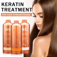 Brazilian Blow Dry Hair Treatment Keratin Hair Salon Blowout Therapy Straighten Good For Thin Hair Complex Shampoo Conditioner