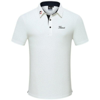 Titleist2022男高爾夫球服裝短袖T恤戶外運動透氣速上衣球衣 春夏