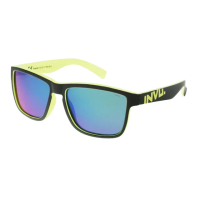 【INVU】瑞士個性運動感偏光太陽眼鏡(黑/黃 A2112B)