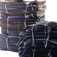 Jeans Perca Kain Lebaran Ukuran 50*140 Kuat dan Tidak Mudah Sobek kain Pakaian sisa  . di jual perle
