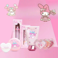 Sanrios Anime Kawaii My Melody Cute Ins Wind Rose Girl Heart Makeup Blush Lip Glaze Lipstick Plain Cream Girlfriend Gift