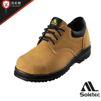 SOLETEC超鐵 男鞋 反毛皮 安全鞋 鋼頭鞋 工作鞋 [1015] 棕 MIT台灣製造【巷子屋】