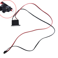 DC 12V Mini Neon EL Wire Power Driver Controller 1-5M Glow Cable Strip Light Inverter Supply Adapter Flexible Neon Wire Driver