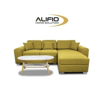 ALIFIO HOME SOLUTION+Sofa L+Type Kagawa/Fabrick linen/Minimalis Modern SOFA L KAGAWA Kagawa Golden