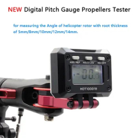 NEW RC Logger Digital Pitch Gauge Propellers Tester With LCD Display for Main Blade Align TREX 450 500 550 600 700 RC Helicopter