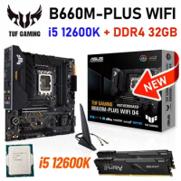 i5 12600K CPU Combo i5 TUF GAMING B660M-PLUS DDR4 Motherboard B660 + Intel Core i5 12600K LGA1700 CP