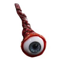 Halloween Eyeballs Horror Dead Head Props Bloody Fake Ripped Out Eyeballs Soft Realistic Bloodshot Eyes for Party Prank Favors